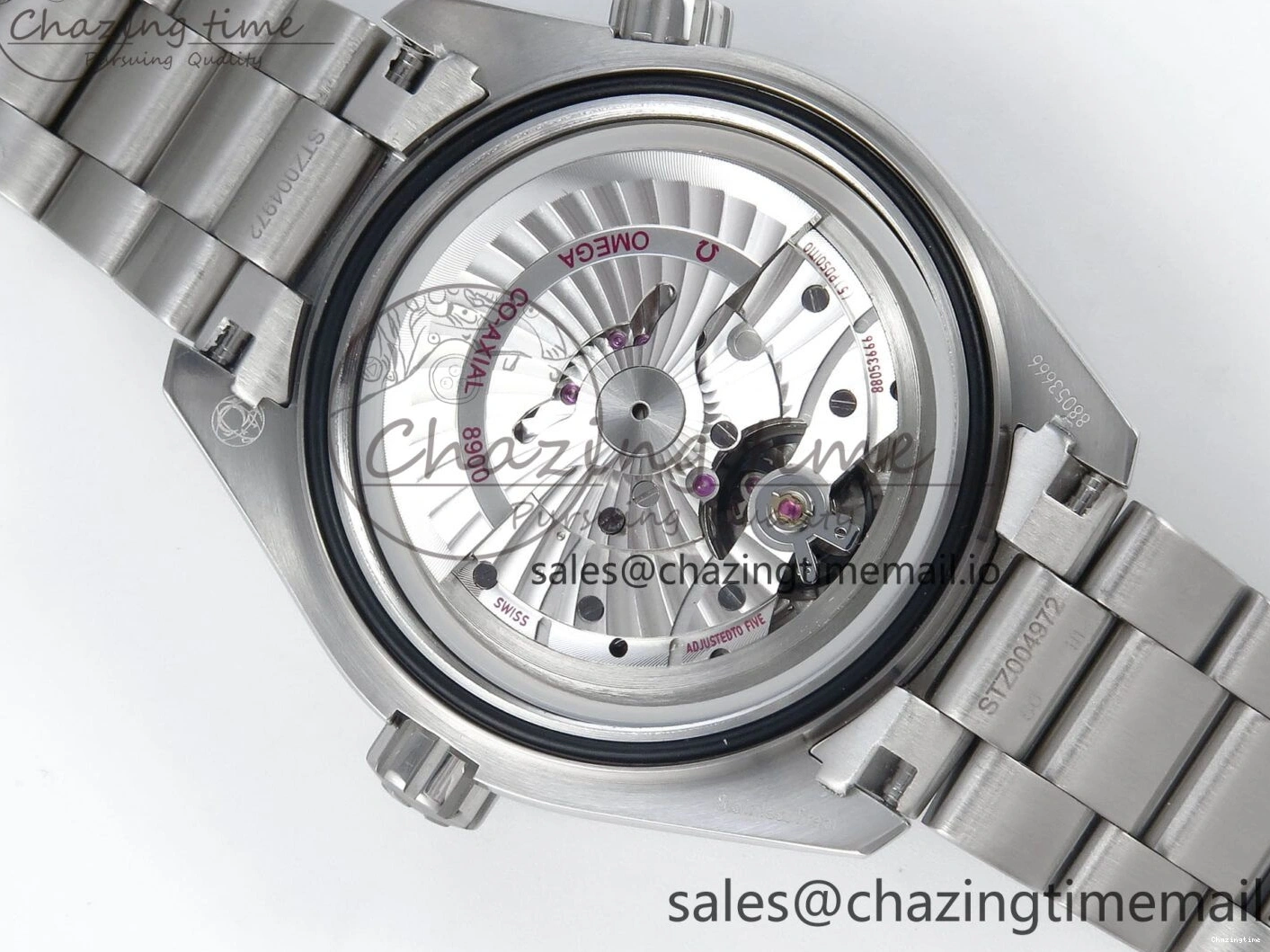 0224 Neat Seamaster Planet Ocean 600M 43.5mm SS SCF 1:1 Best Edition Blue Dial on SS Bracelet A8900 Super Clone 7684